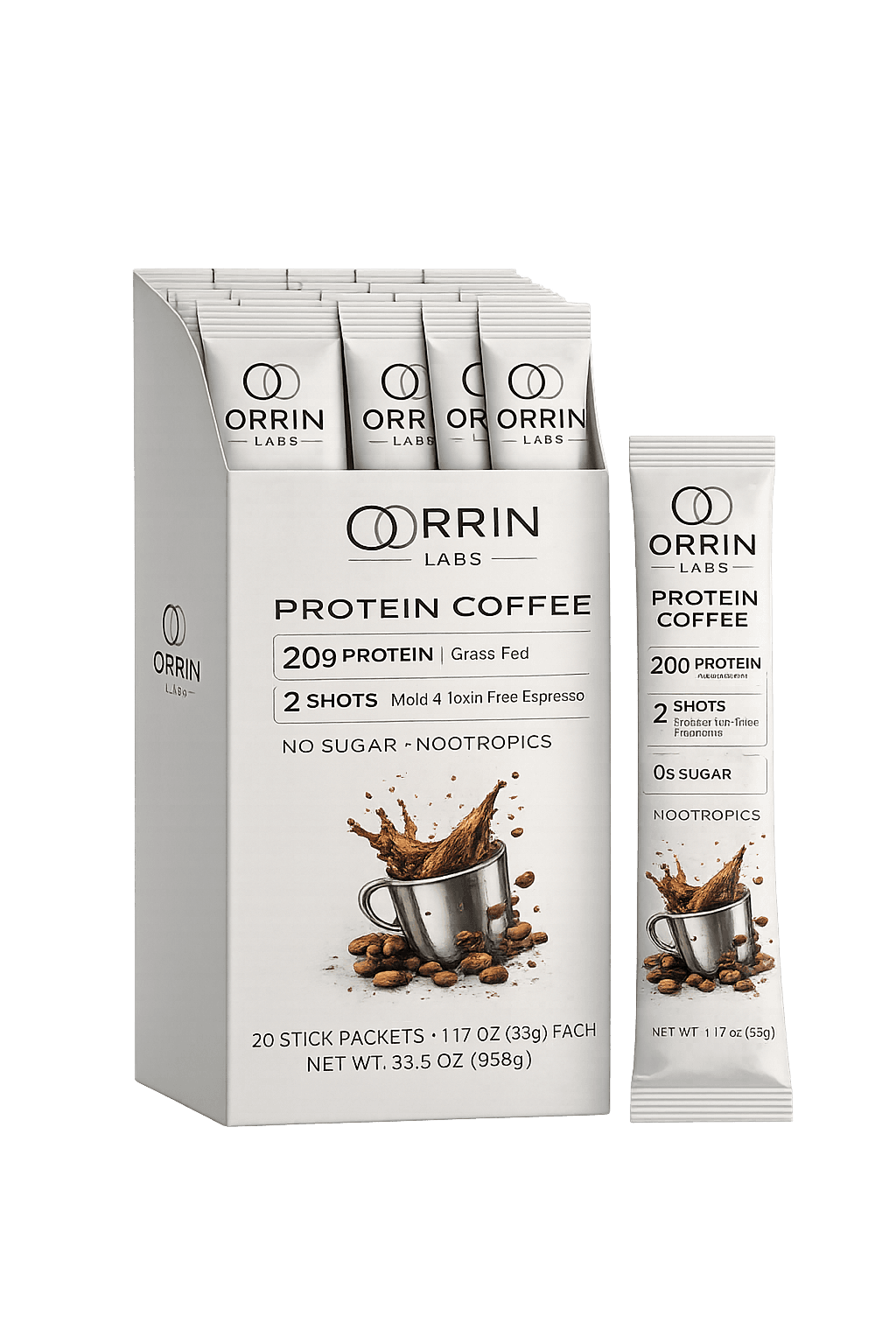 Protein Coffee Packet – 20 Pack